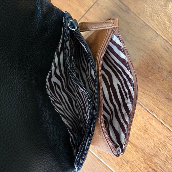 Dana Buchman Small Saddle Bag Crossbody Black & Brown - Picture 6 of 8